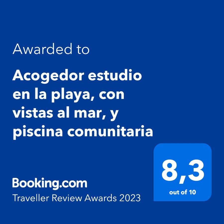 Acogedor Estudio En La Playa, Con Vistas Al Mar, Y Piscina Comunitaria Sant Salvador Exteriér fotografie